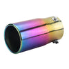 Exhaust Muffler 80mm Stainless Steel Colorful Angle-cut Tip C20