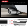 Universal Fit 2 - 2.25 - 2.5 - 2.75 Inch Exhaust Tail Pipe Diameter Exhaust Tip Tailpipe Tips Tail Pipe Double Wall Exhaust tip Car Muffler Tips