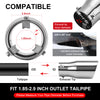 Universal Fit 2 - 2.25 - 2.5 - 2.75 Inch Exhaust Tail Pipe Diameter Exhaust Tip Tailpipe Tips Tail Pipe Double Wall Exhaust tip Car Muffler Tips
