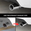 Universal Fit 1.5 - 2 - 2.25 - 2.5 Inch Exhaust Tail Pipe Diameter Exhaust Tip Exhaust tip Steel Car Muffler Tips