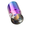 Back view of Exhaust Tip 56mm Stainless Steel colorful Angle-cut Rolled Tip C5X