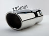 Dimension of Exhaust Muffler 80mm Stainless Steel silver Straight cut Tip A1997