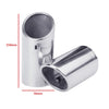 Dimension of Exhaust Tip 76mm Stainless Steel silver Angle-cut Tip A011