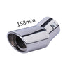 Dimension of Exhaust Tip 76mm Stainless Steel silver Turndown Tip A1405