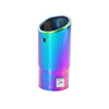 Exhaust Tip 56mm Stainless Steel colorful Angle-cut Rolled Tip C5X