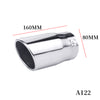 Dimension of Exhaust Tip 80mm Stainless Steel Silver Rolled Tip for toyota prado A122