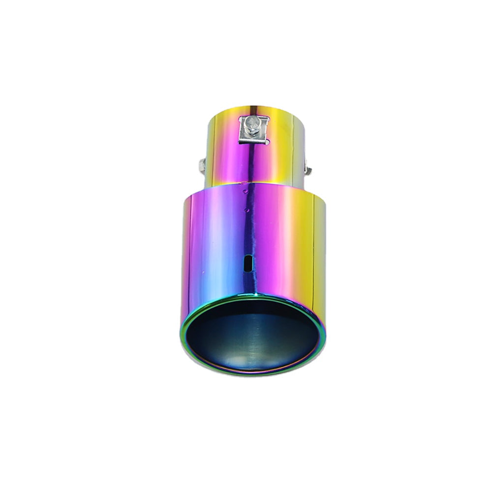 Exhaust Tips 63mm Stainless Steel colorful Straight cut C151