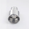 Front view of Exhaust Muffler 63mm Stainless Steel Silver Angle-cut Tip A151