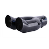 Horizontal view of Horizontal view of Exhaust Tip 63mm Stainless Steel black Turndown Tip L1992XX