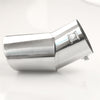 Side of Exhaust Tip 76mm Stainless Steel silver Turndown Tip A1405