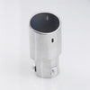 Vertical view of Exhaust Muffler 63mm Stainless Steel Silver Angle-cut Tip A151